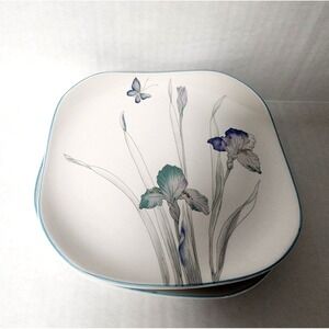 Sango Atrium Salad Plates (4) Discontinued 7 1/2" square